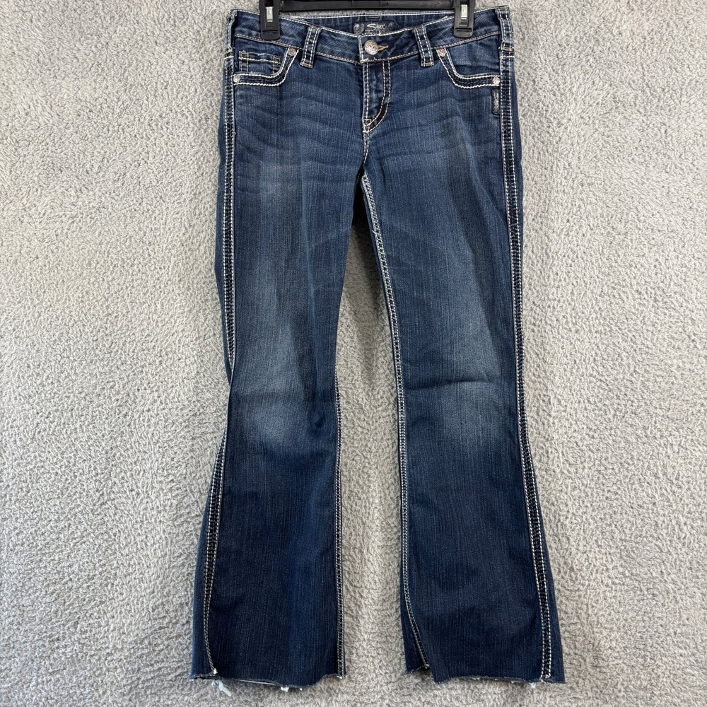Silver Jeans Co Frances 22 Bootcut Jeans Womens 30x33 Dark Wash Low‎ Rise